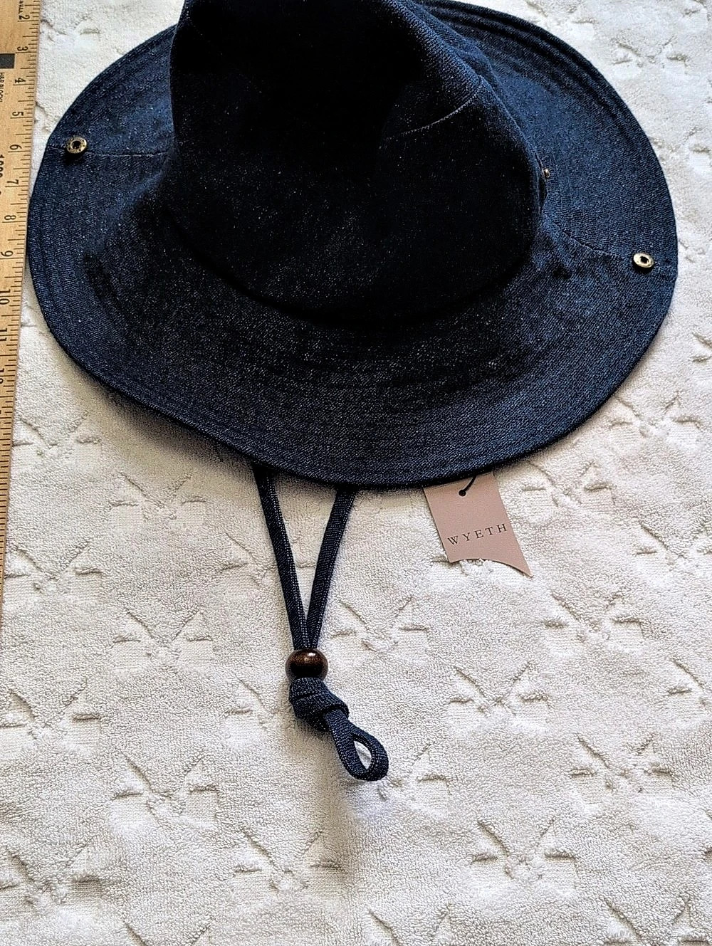 Wyeth Clint Cotton Bucket Hat Blue